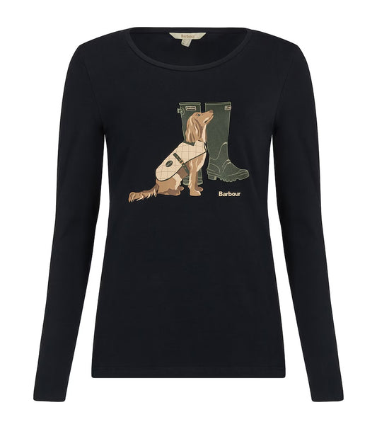 Hadley long sleeve tee shirt Barbour