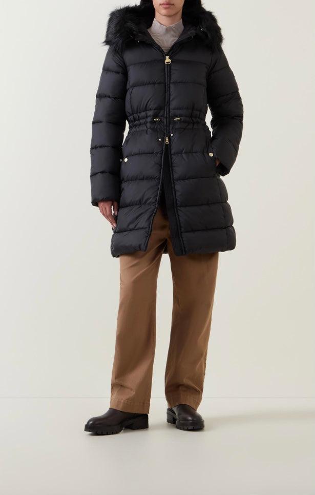 Anastasia black puffa coat