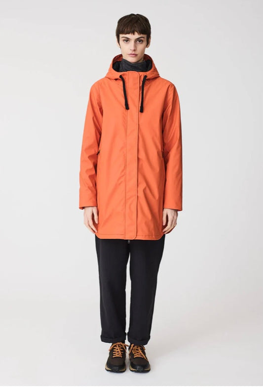 Snow Koi Orange Short Coat