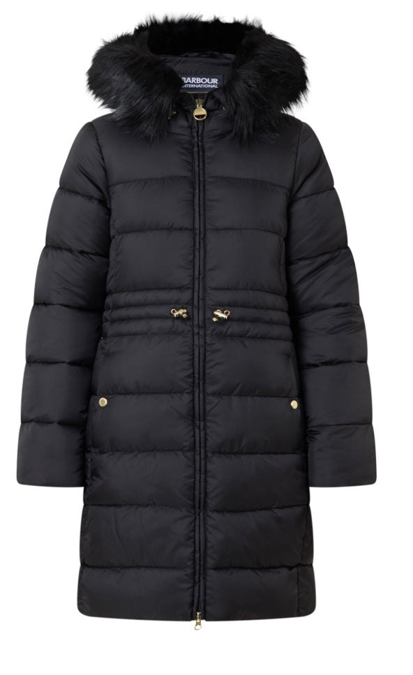 Anastasia black puffa coat