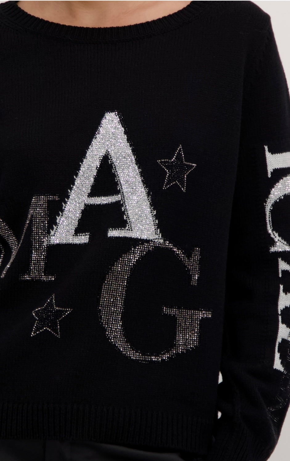 Black magic jumper Let’s Celebrate (Size 10,14)