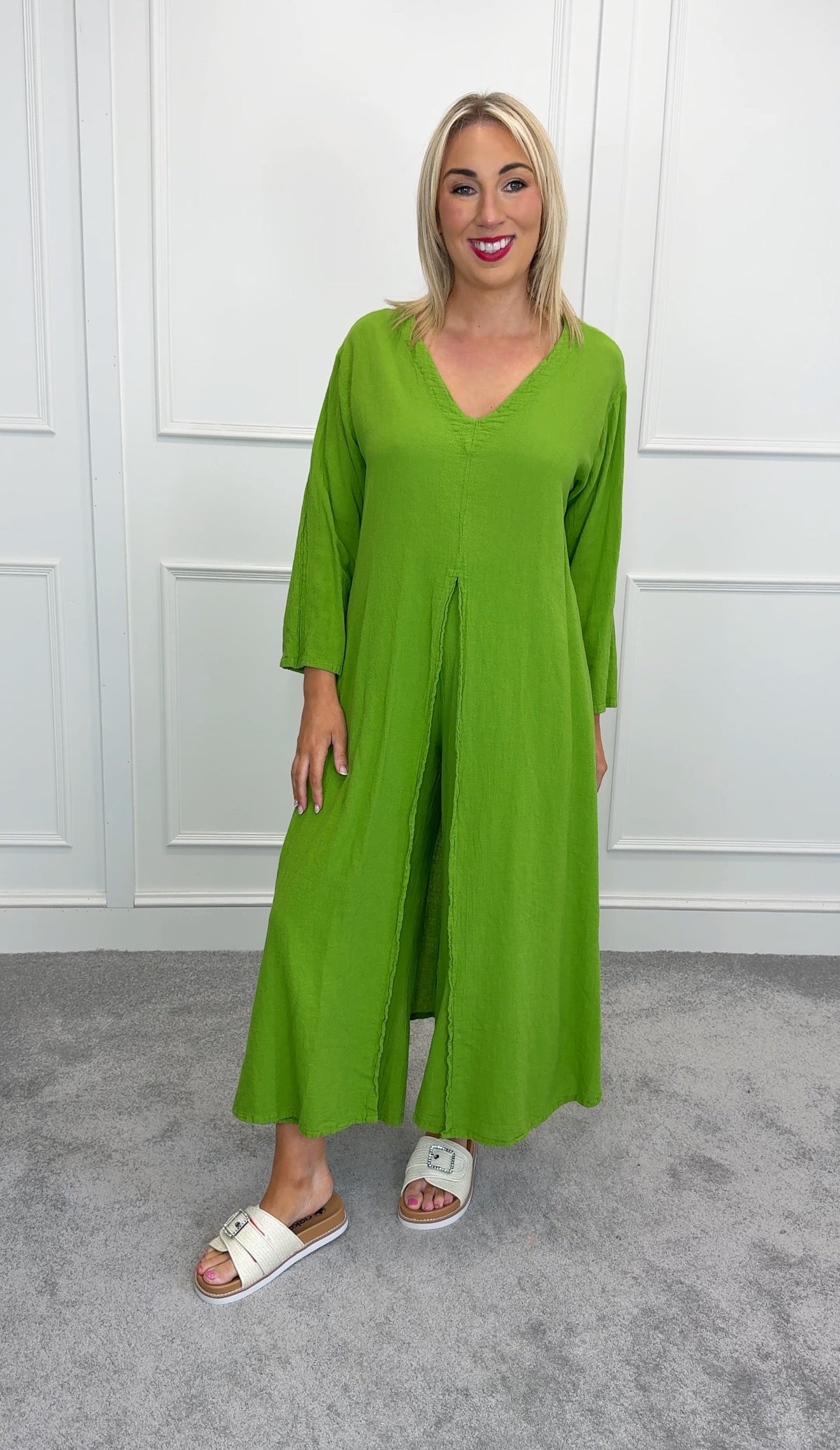 Celeste tunic matcha