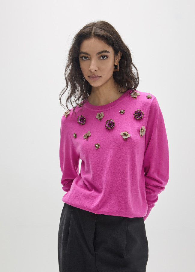 3d flower knit