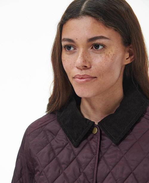 Barbour Annandale Black Cherry Quilted