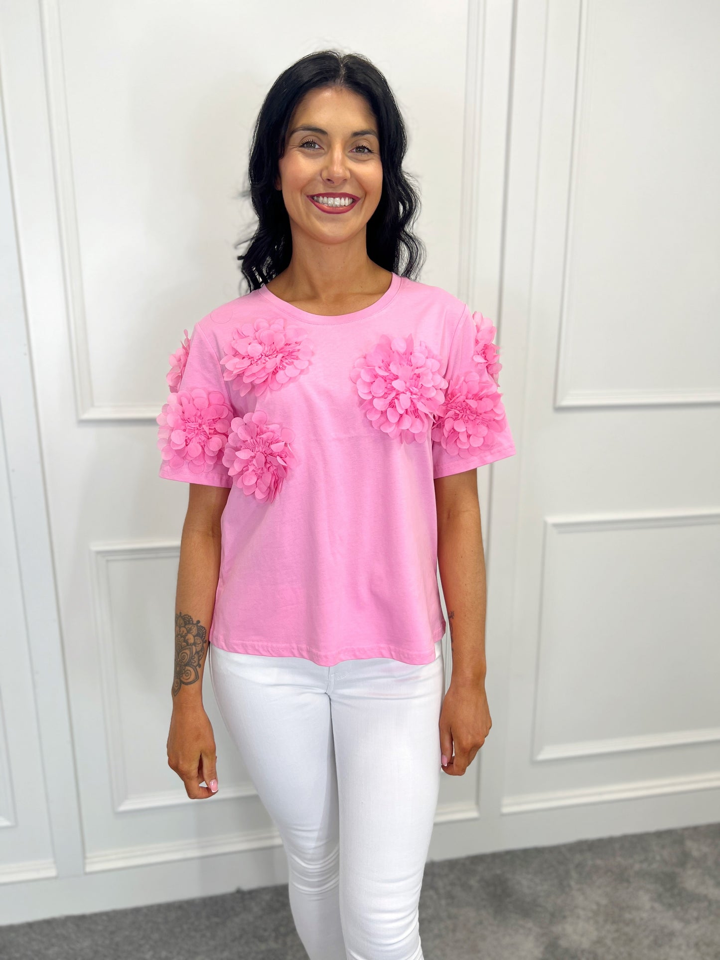 Pink Flow Top (Size UK 12)