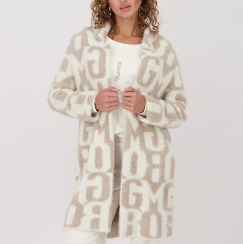 Truffle pattern knit jacket