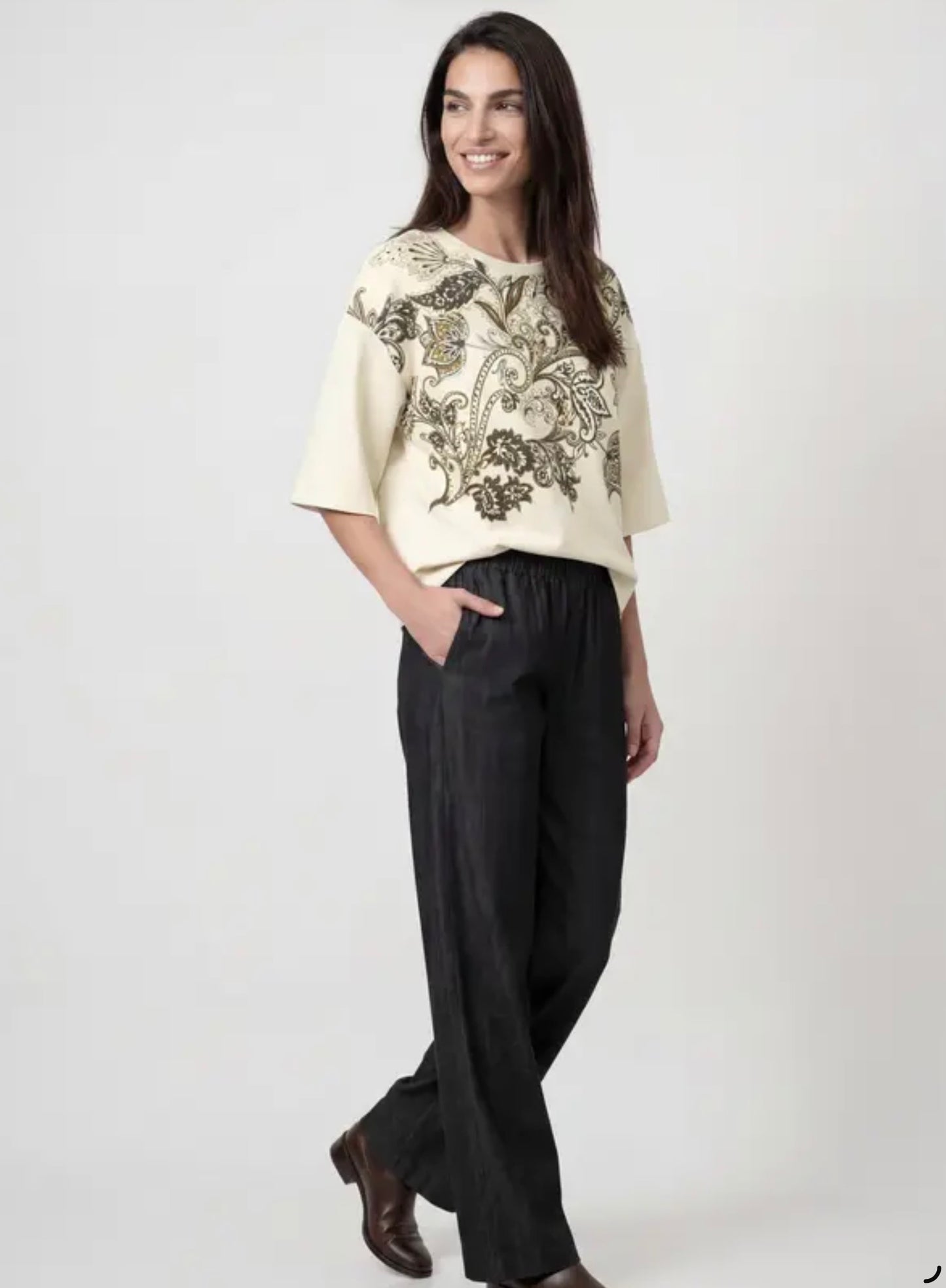Sweatshirt Paisley Print 747