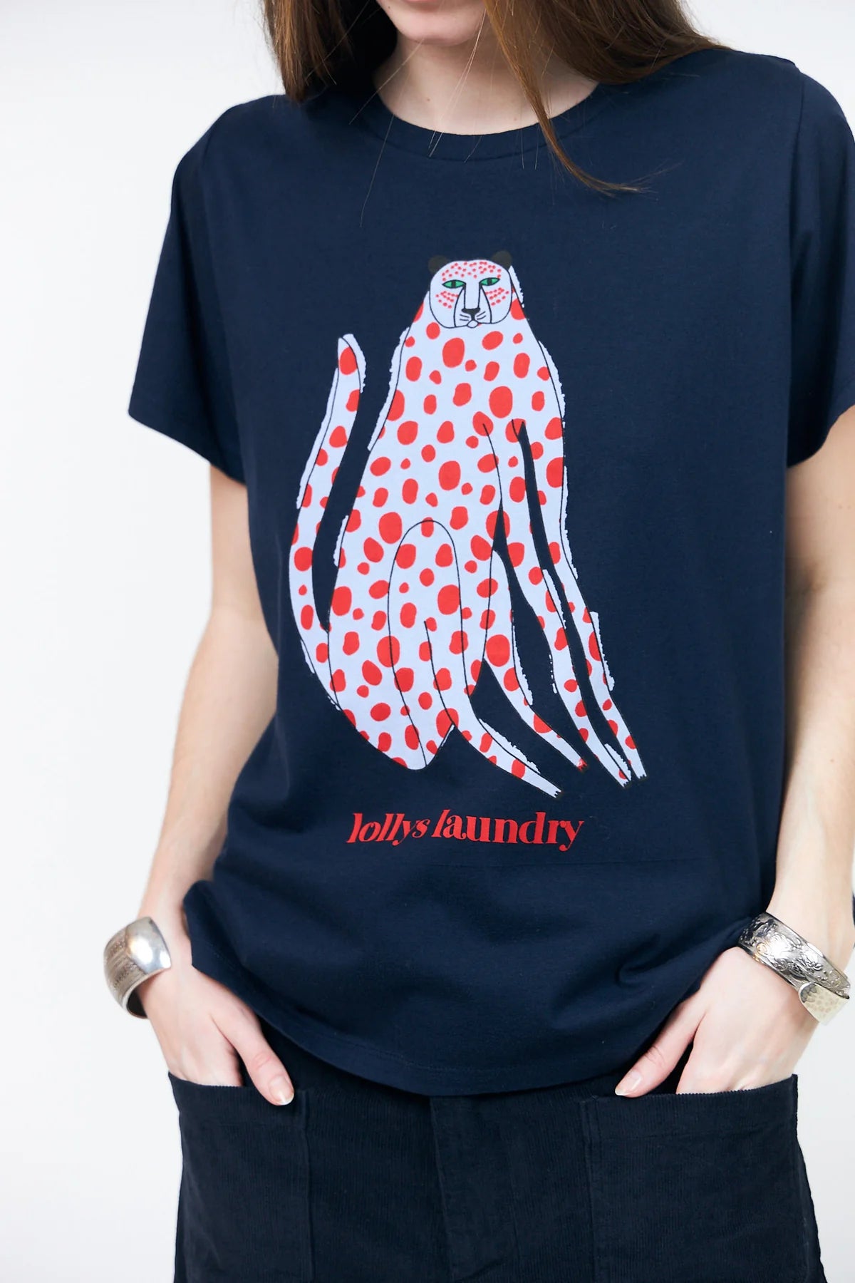 RomaLL Cat T-Shirt Navy
