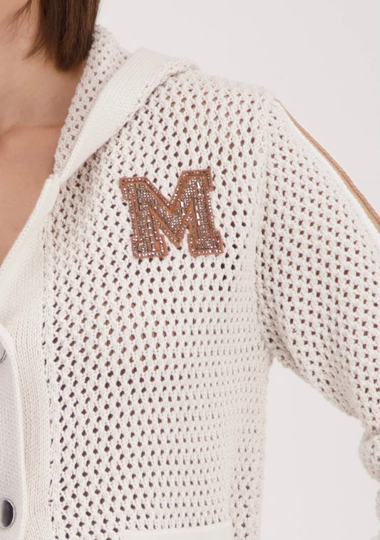 Monari Ajour Hood Cardigan 283