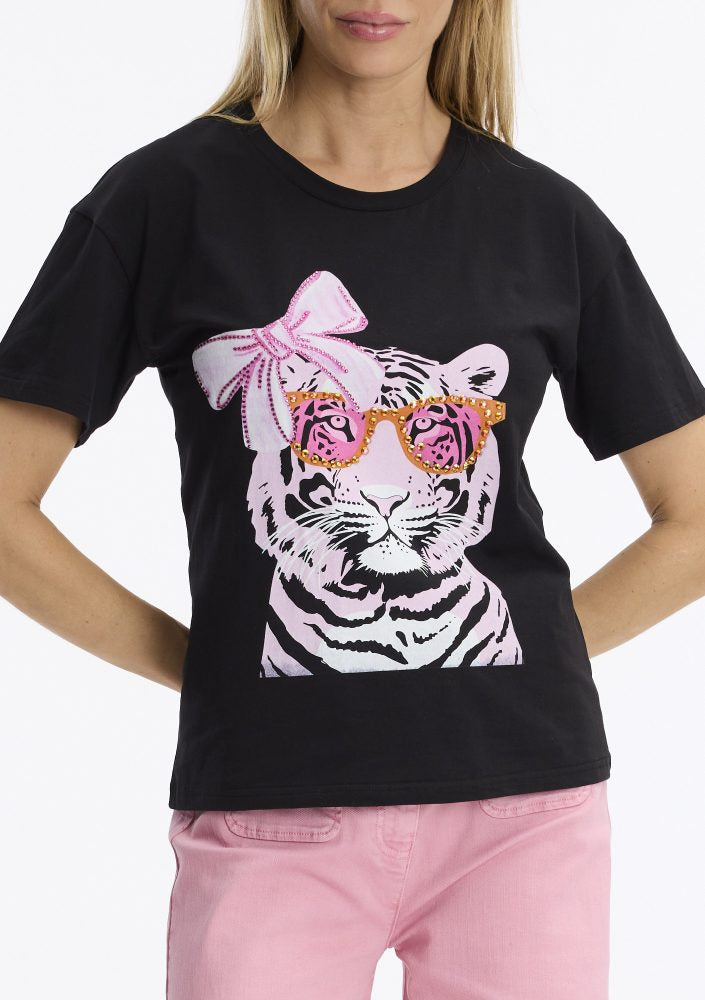 Tiger with bow black 391