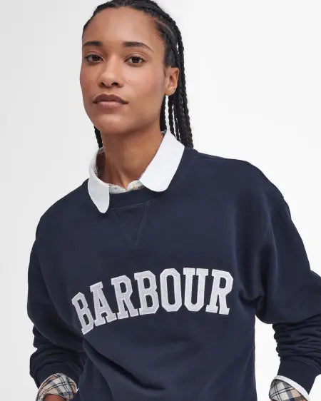 Barbour Northumberland navy sweatshirt