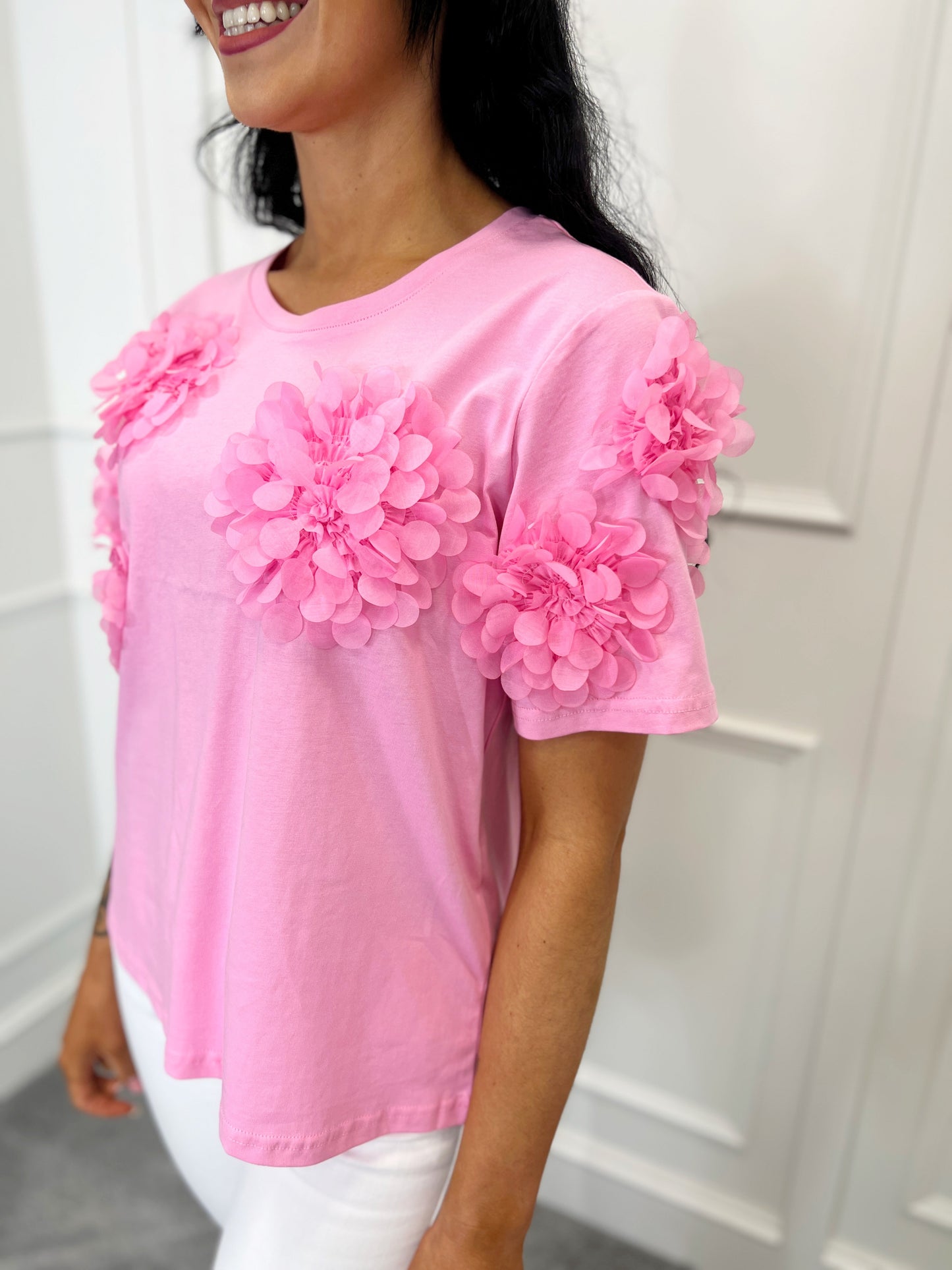 Pink Flow Top (Size UK 12)