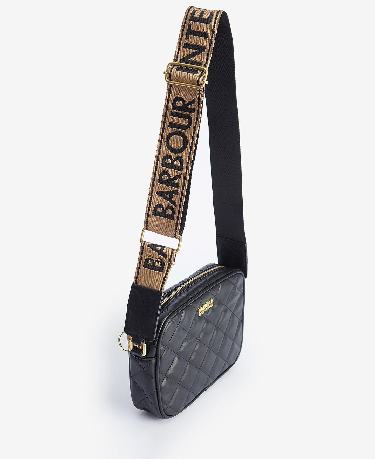 Sloane Quilted Crossbody Bag-Black