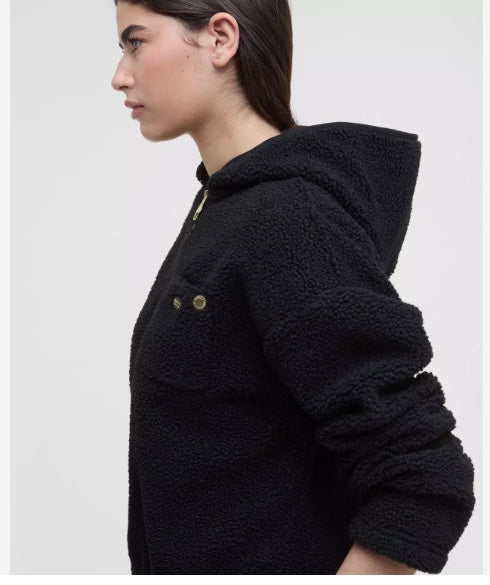 Lola black hood fleece