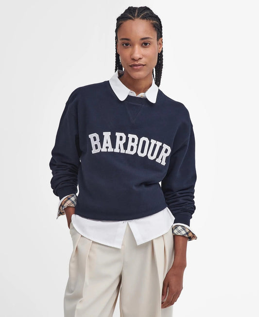 Barbour Northumberland navy sweatshirt