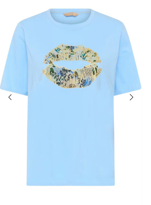 Gith Blue Lips Tee Shirt