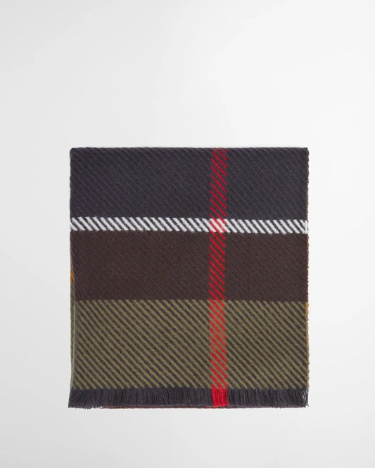 Blair Tartan Scarf- bottle green