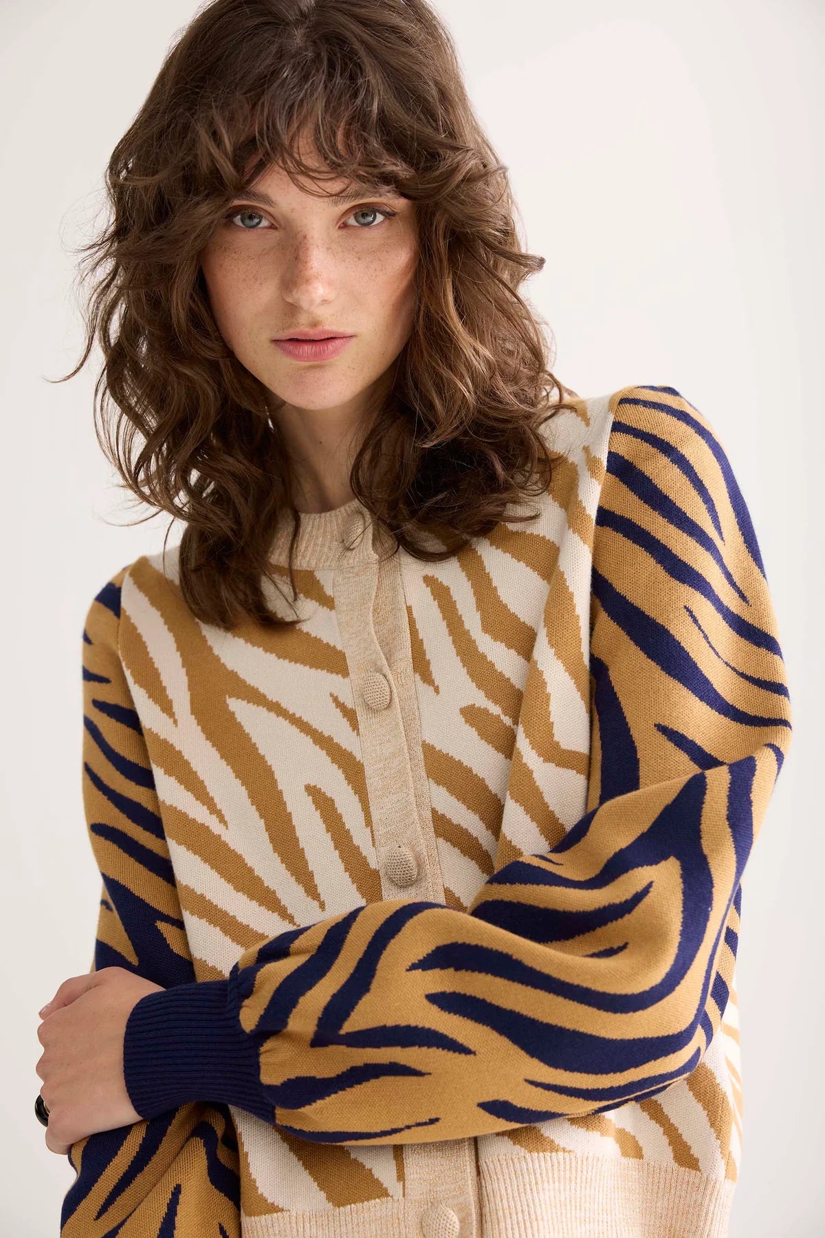 Jacquard Cardigan