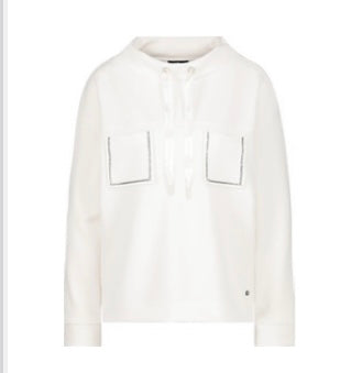 Pocket Sweatshirt- Off White (Size UK 14)