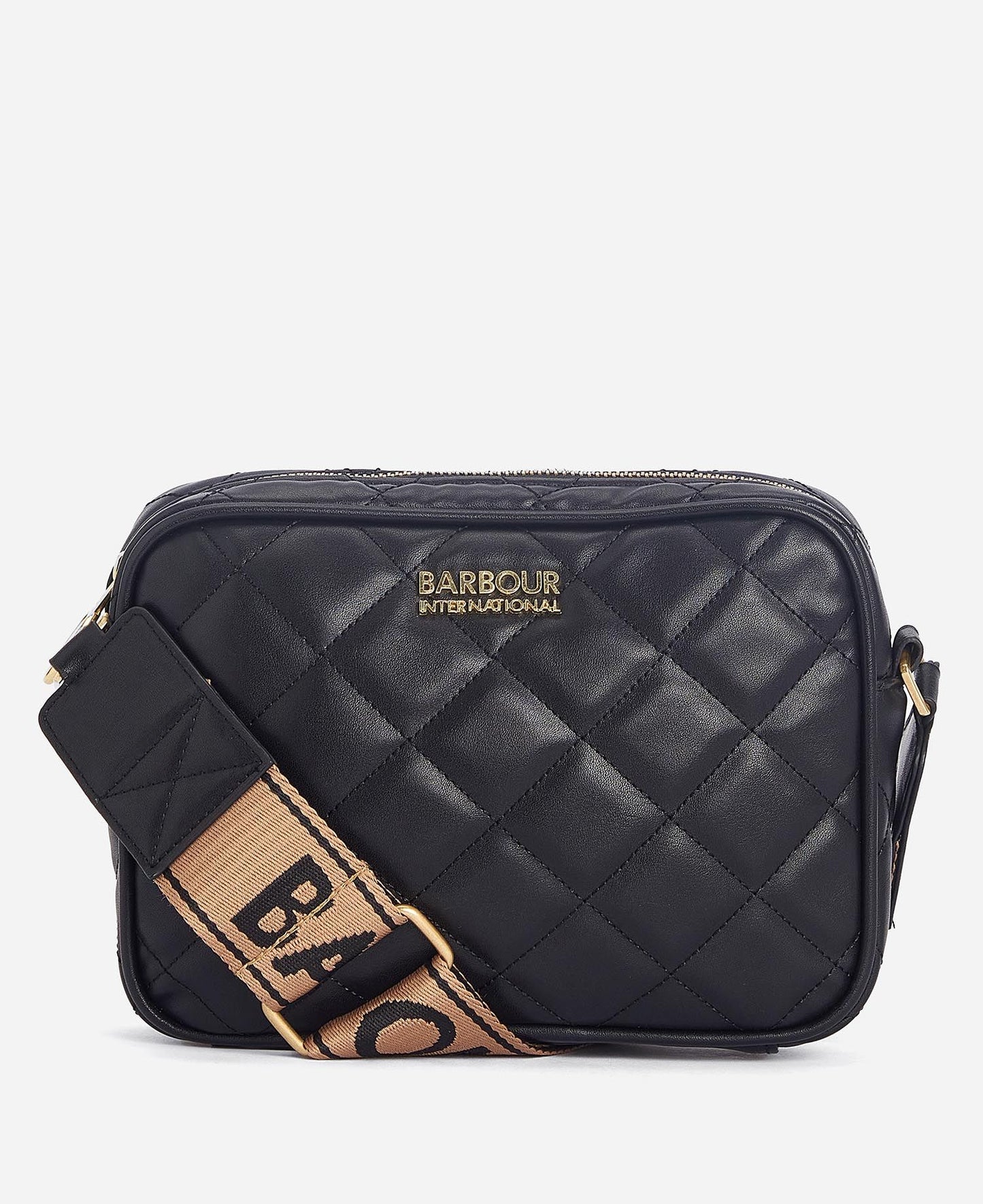 Sloane Quilted Crossbody Bag-Black