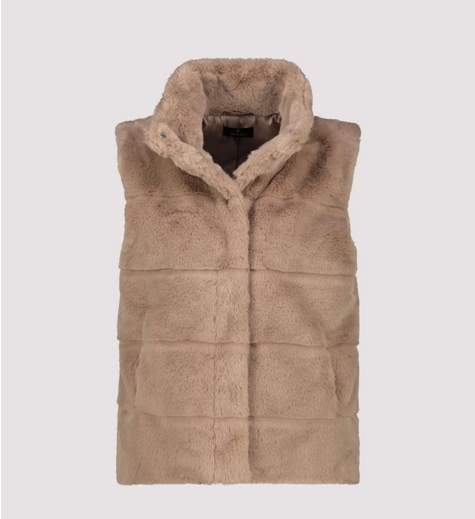 Fake fur truffle waistcoat 140