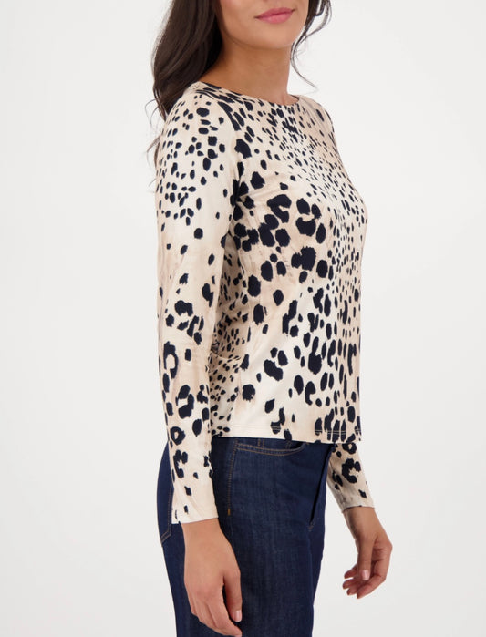 Long sleevejersey  leopard top 331