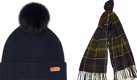 Dover beanie and hat set navy
