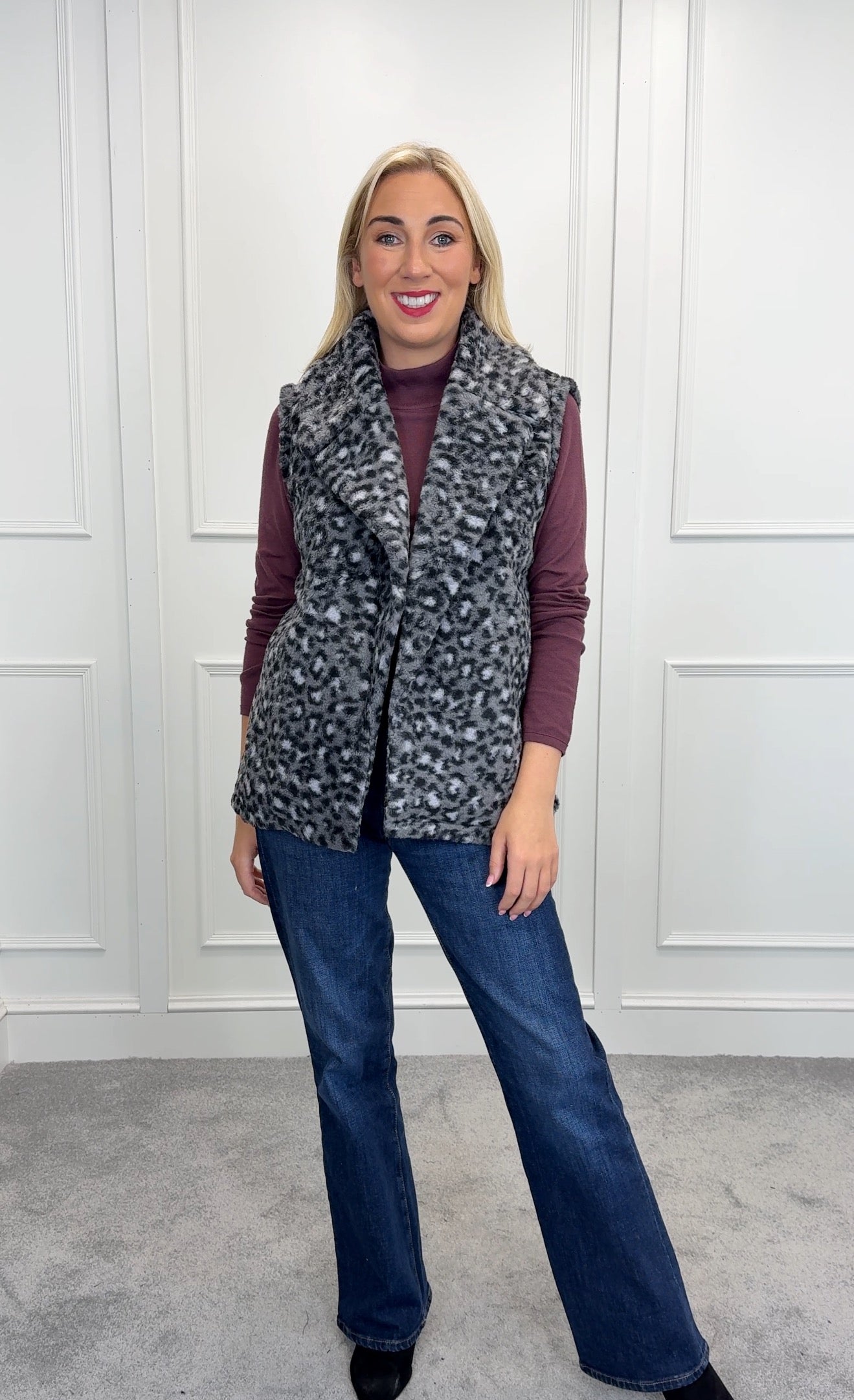 Leopard gilet