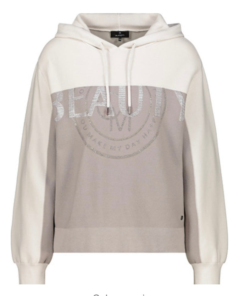 Beauty colorblock hood 976