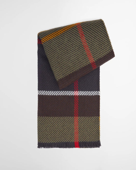 Blair Tartan Scarf- bottle green