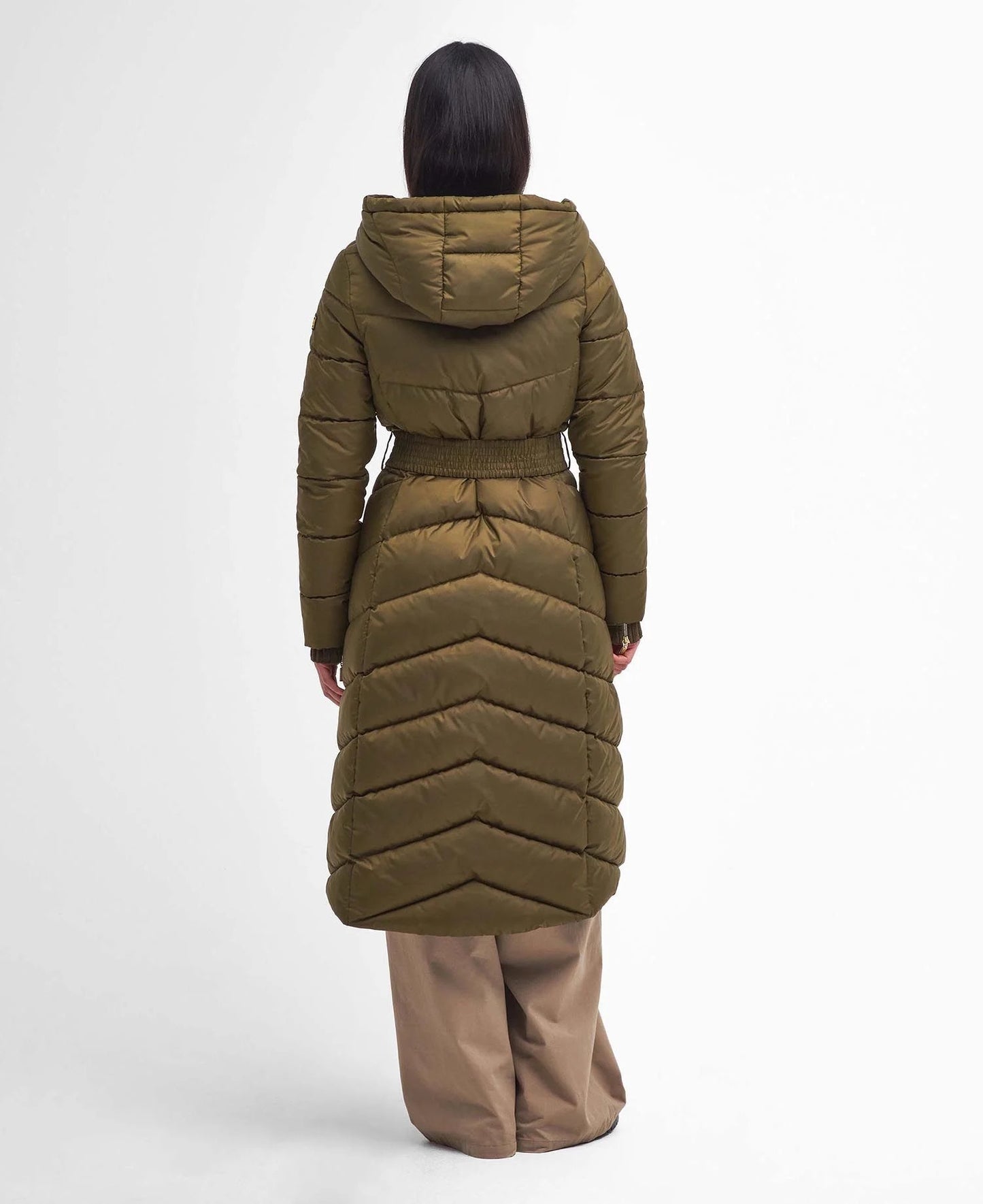 Track Line Quilted Jacket- Empire Green (Size UK 16)