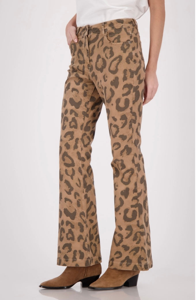 Monari Leopard Bootcut Jean 098