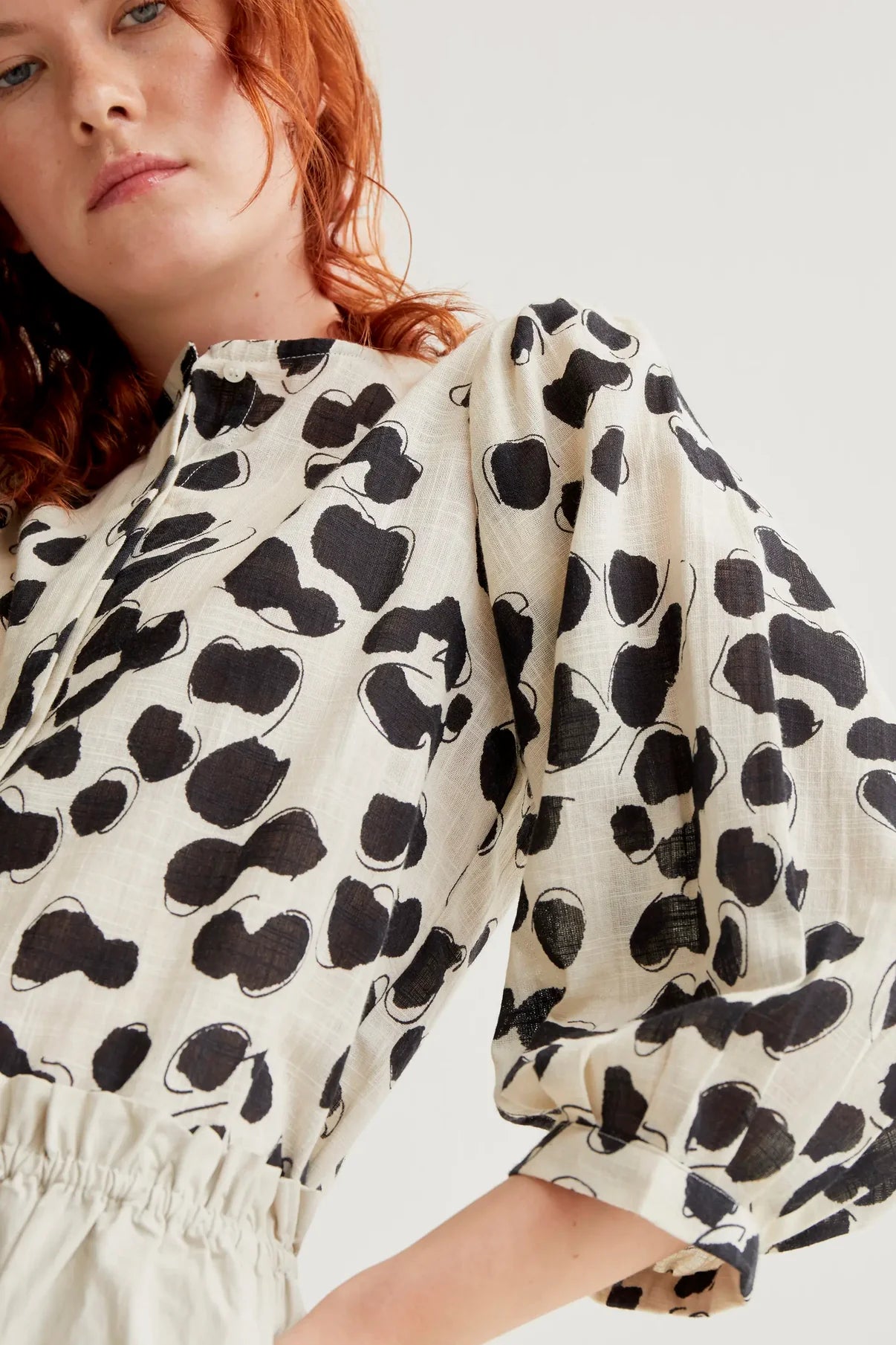 Dalmatian print shirt/ Jacket