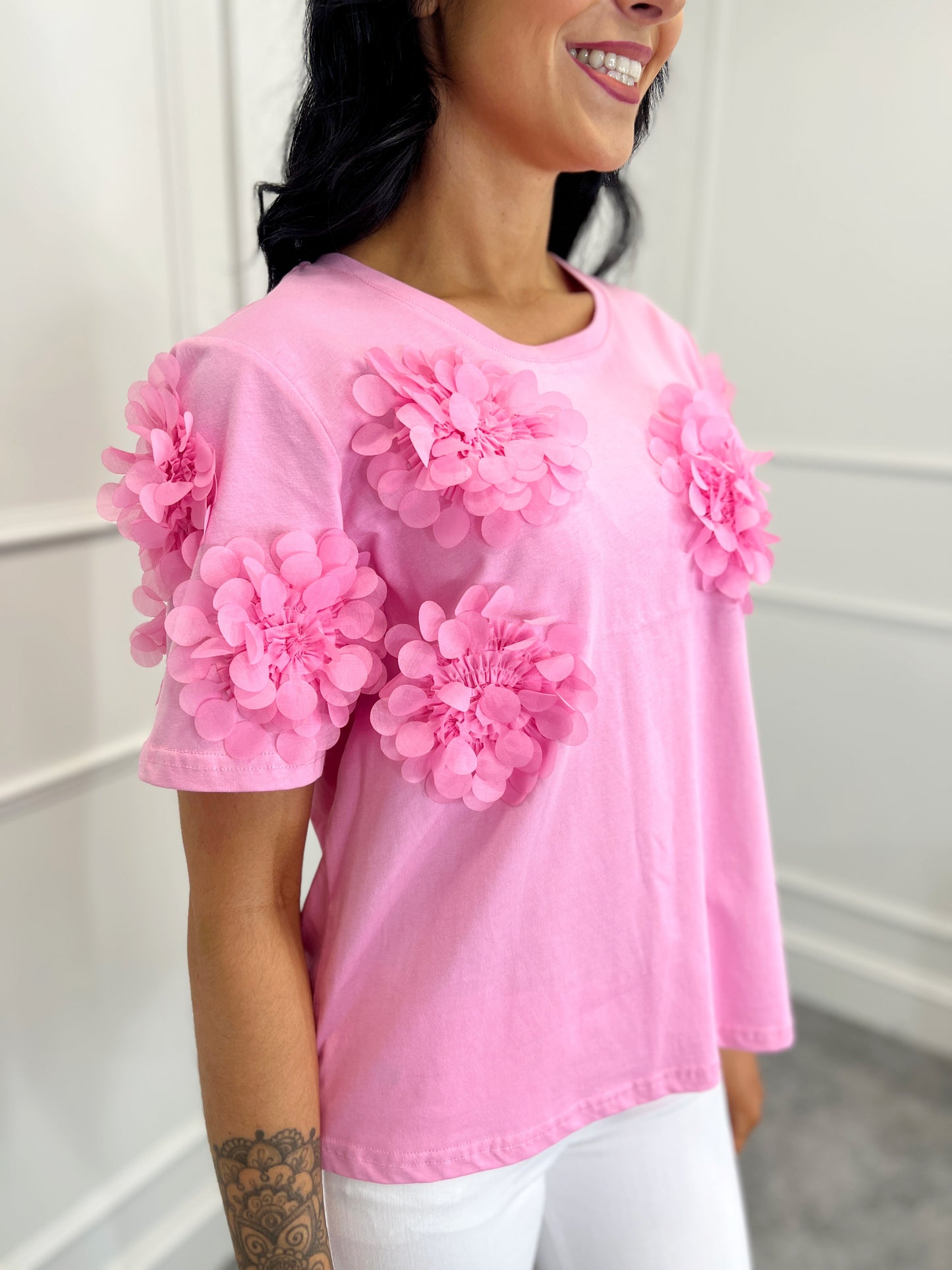 Pink Flow Top (Size UK 12)