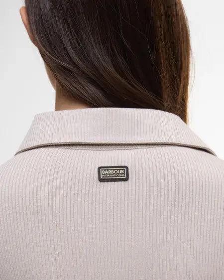 Chole ribbed top beige