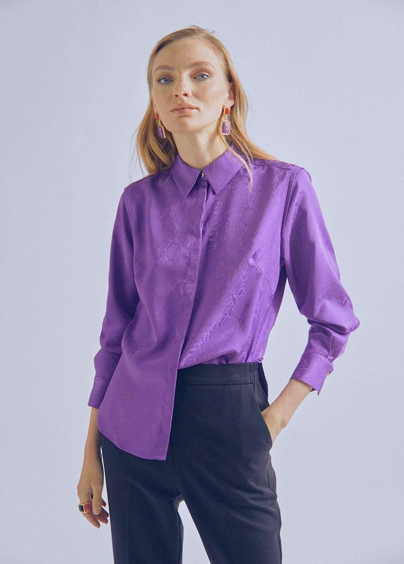 Jacquard shirt- Lilia (Size XS,S)