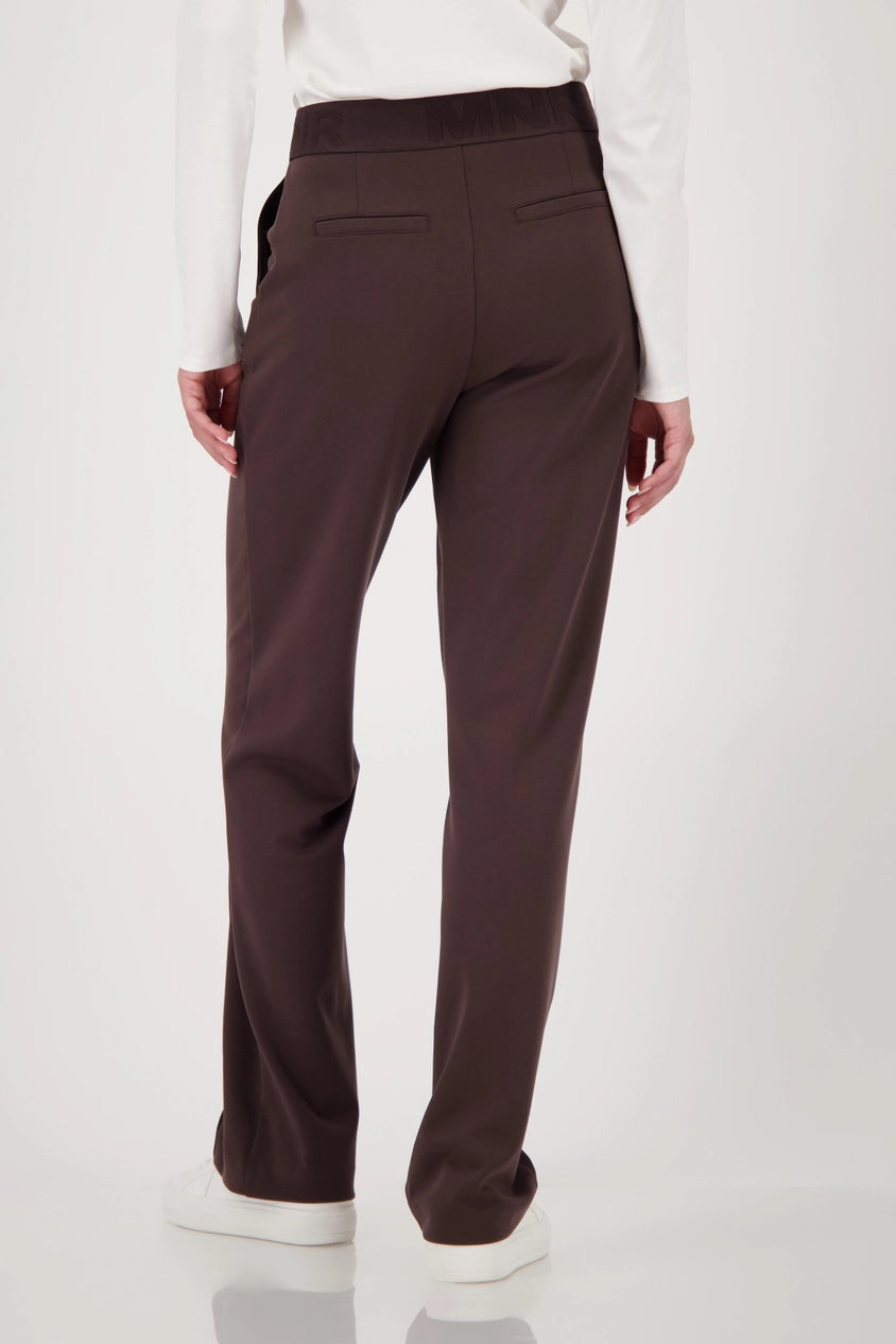TROUSERS WITH BAND - Chocolate 703