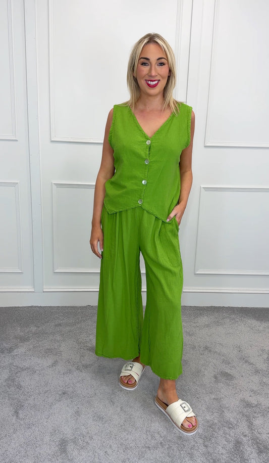 Larissa Matcha Waistcoat