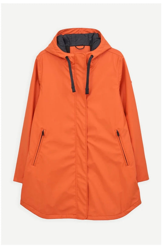 Snow Koi Orange Short Coat