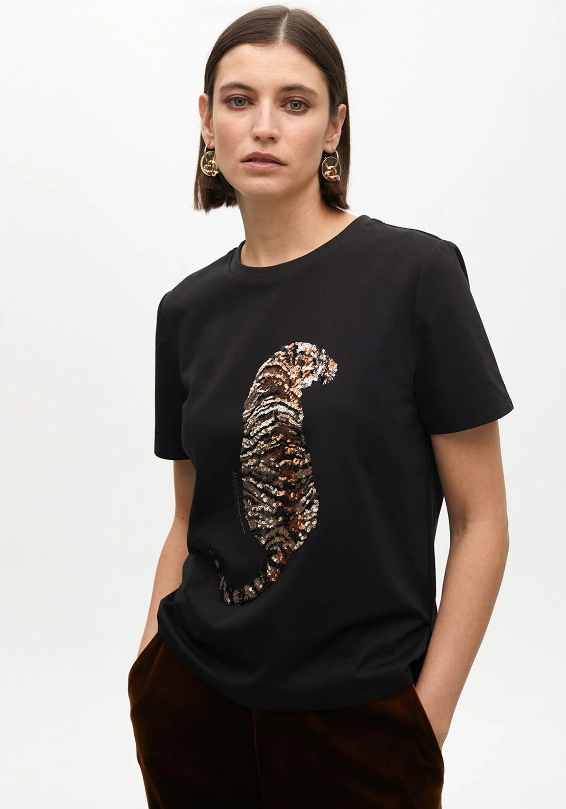 Sequins Tiger- Black
