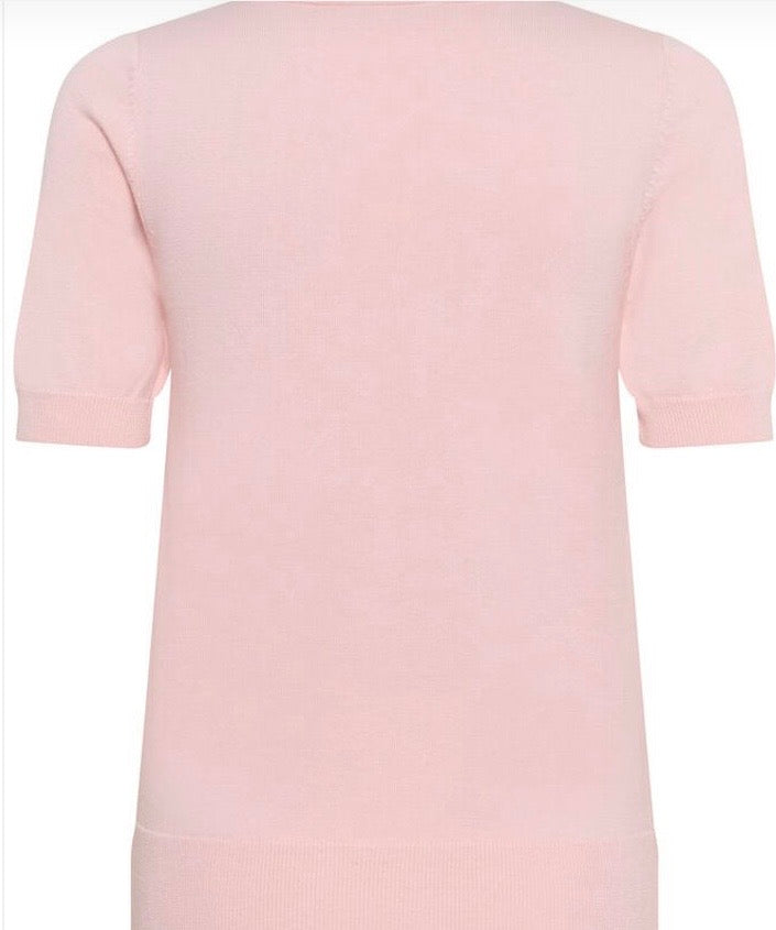 Mindy Short Sleeve Top Pink/Brown