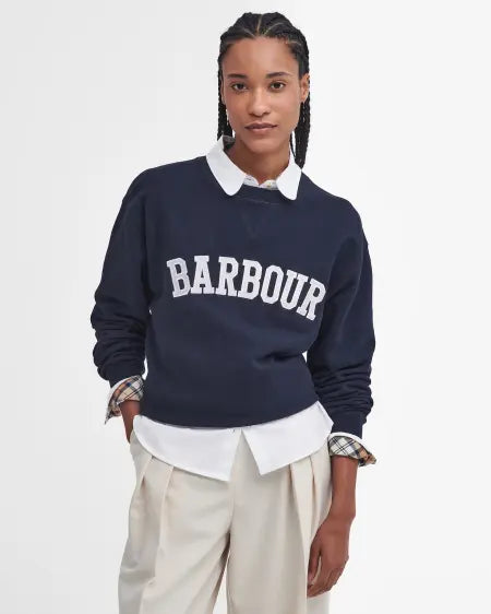 Barbour Northumberland navy sweatshirt