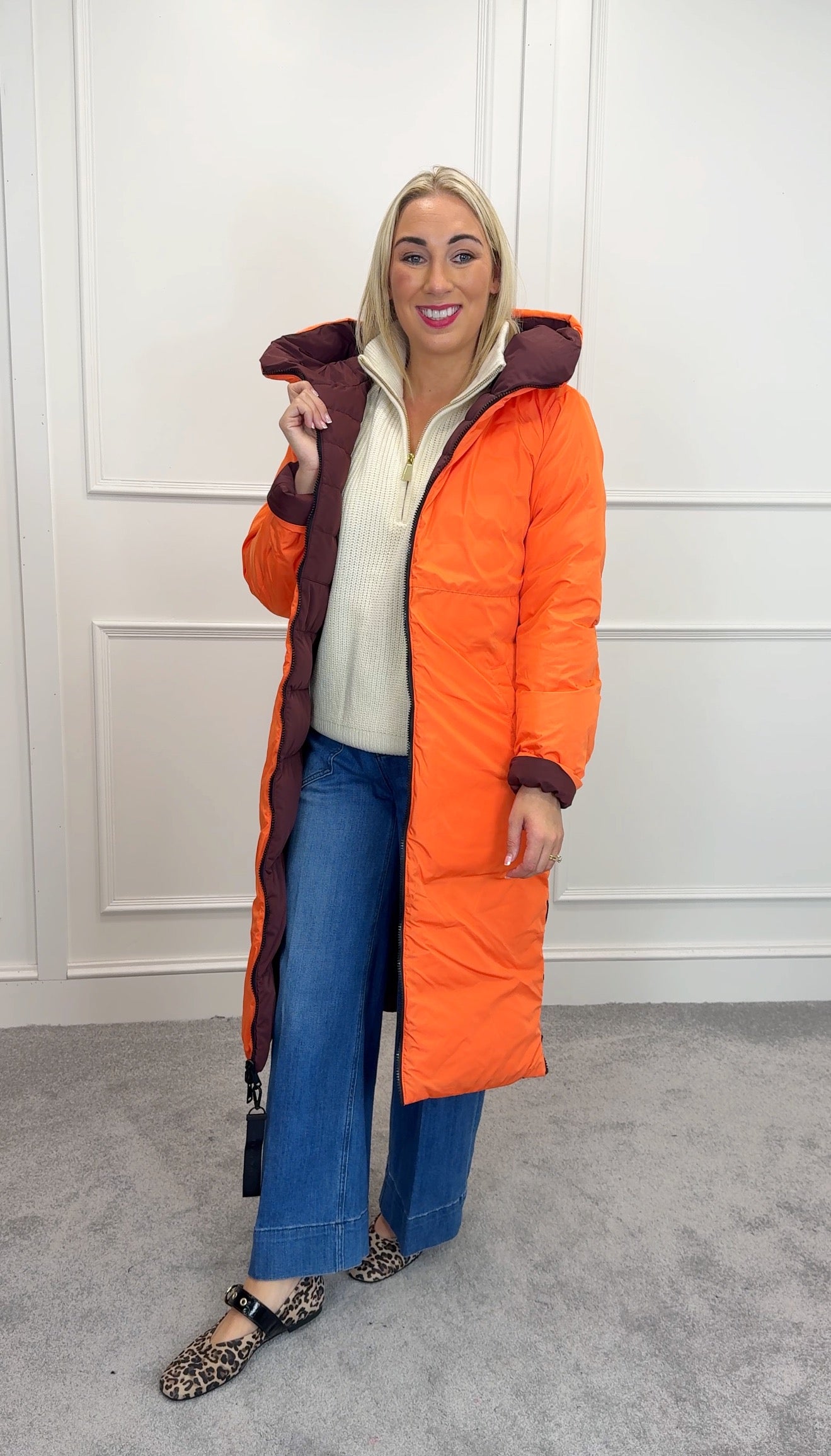 Keila Reversible- Chocolate bean and orange