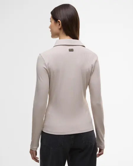 Chole ribbed top beige