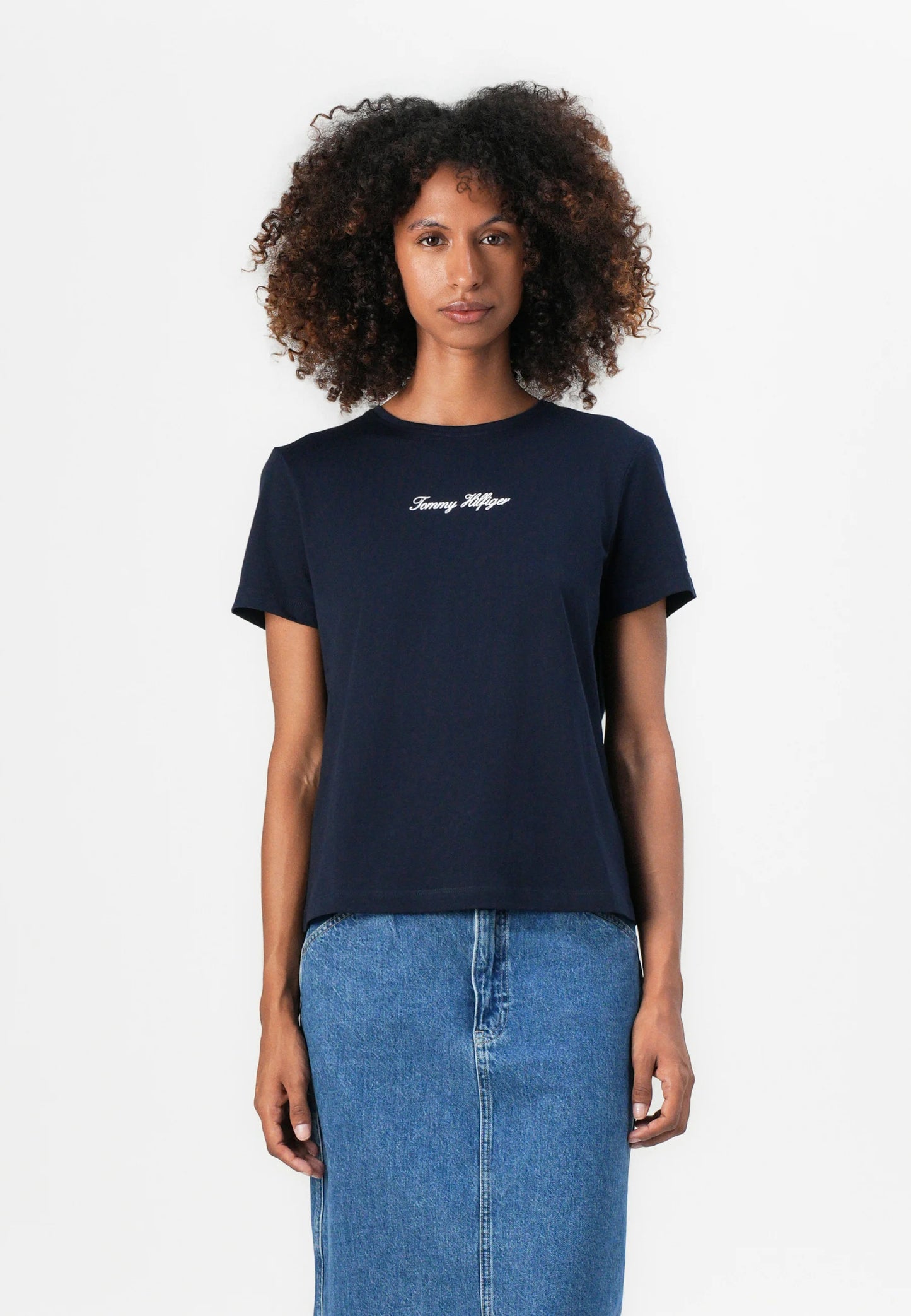 Classic script Tee - Navy