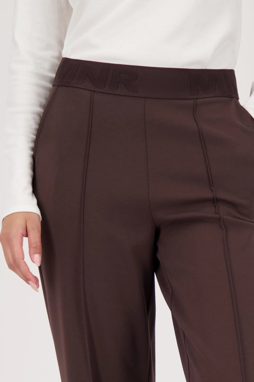 TROUSERS WITH BAND - Chocolate 703