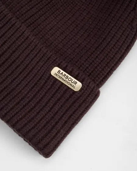 Mallory Pom Beanie- Chocolate
