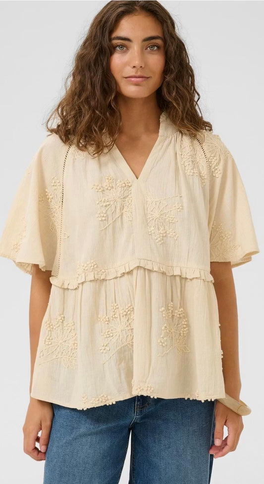 Ujalia Cream Blouse