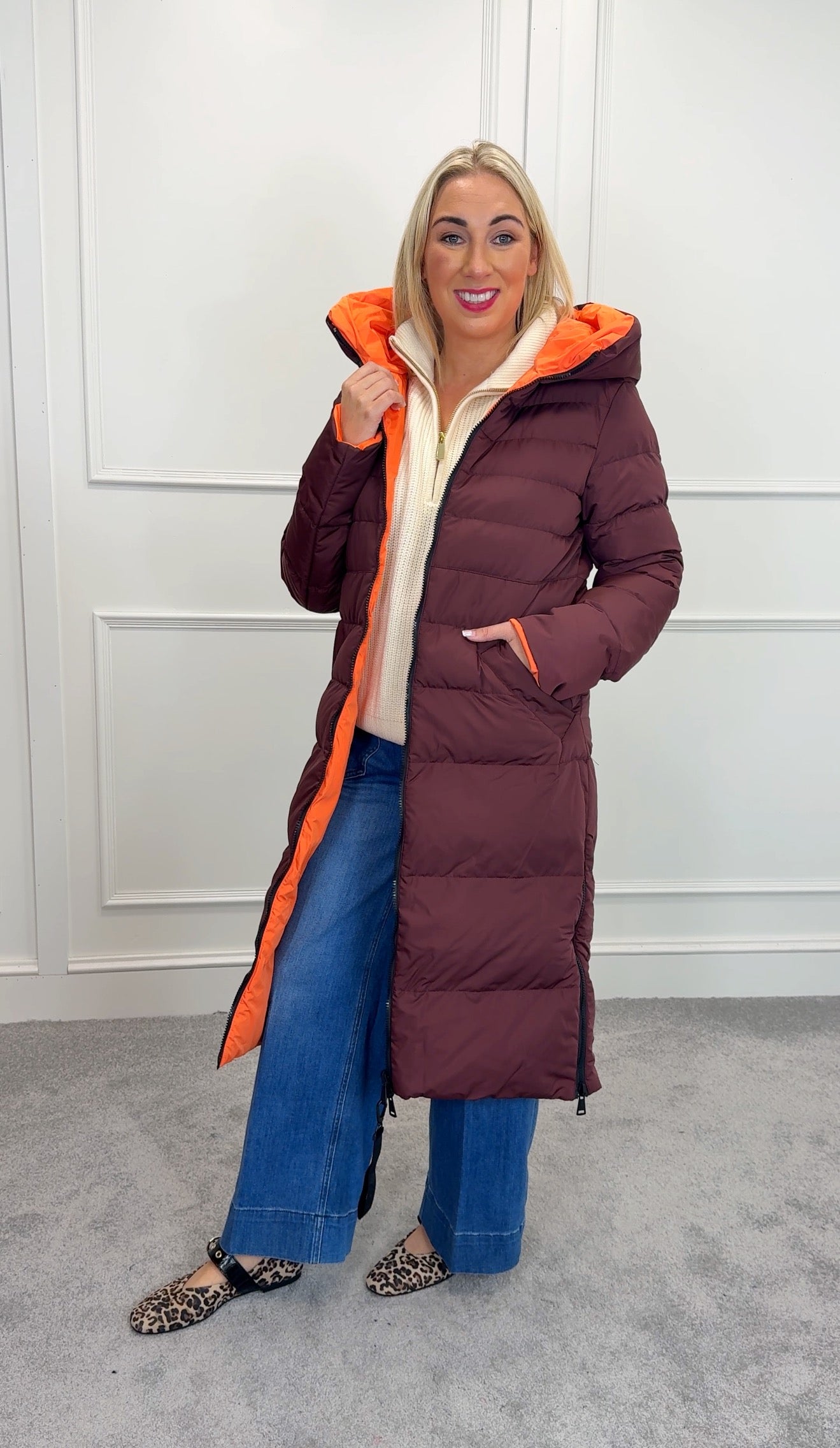 Keila Reversible- Chocolate bean and orange