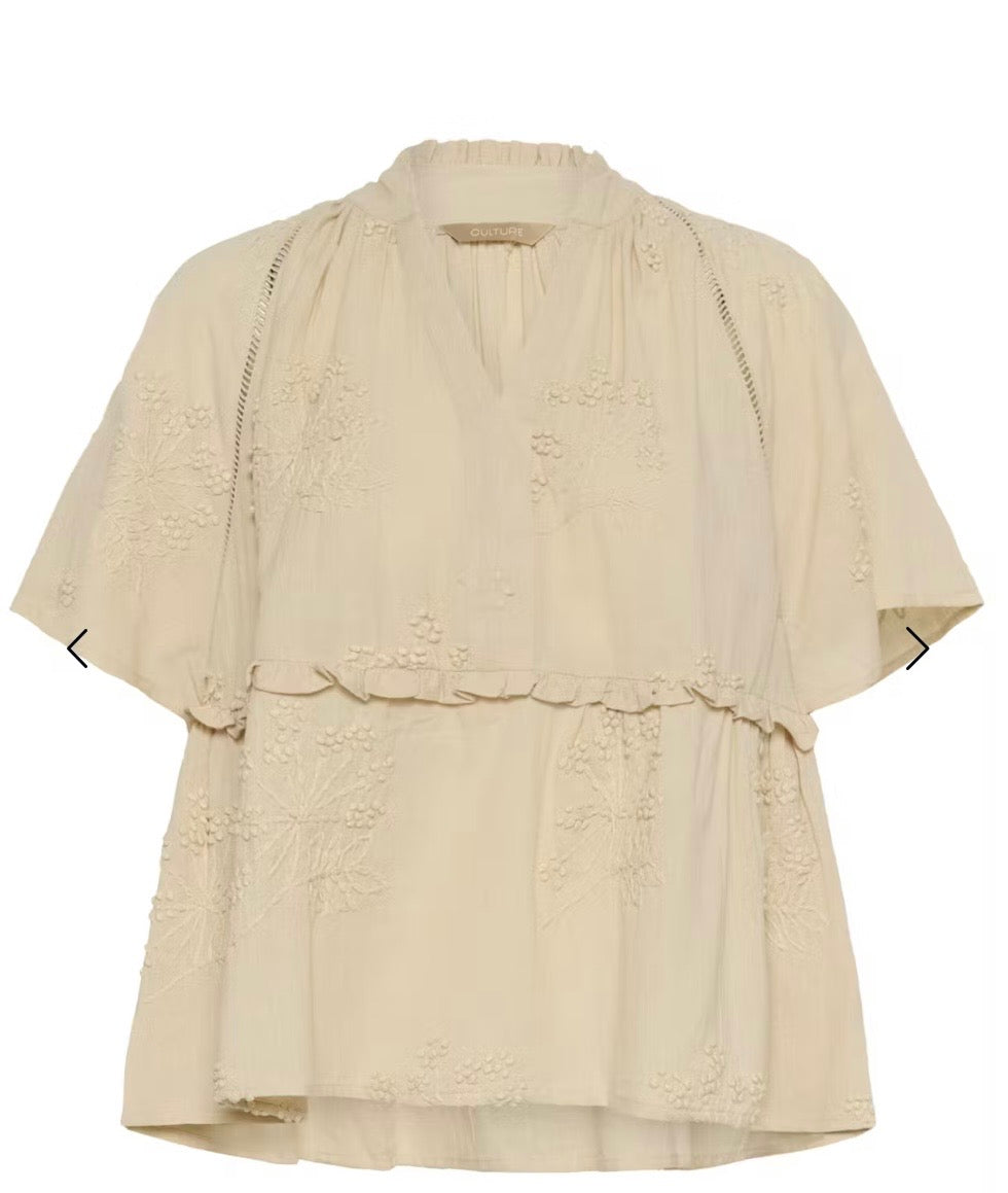 Ujalia Cream Blouse